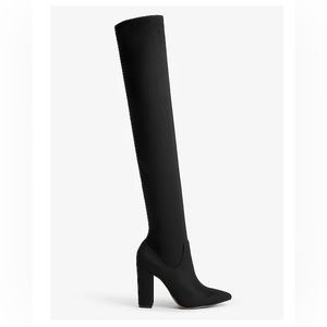 Charles & Keith black over knee heeled boots US6.5/EU26